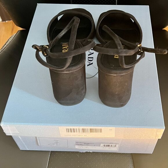 Prada Suede Black Sandals - Picture 2 of 8